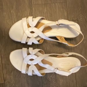 White sandals